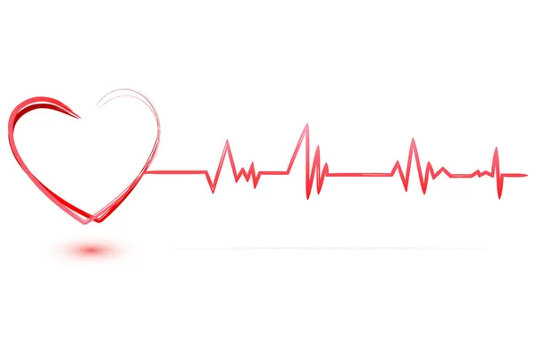 Coeur avec cardiologie — Photo