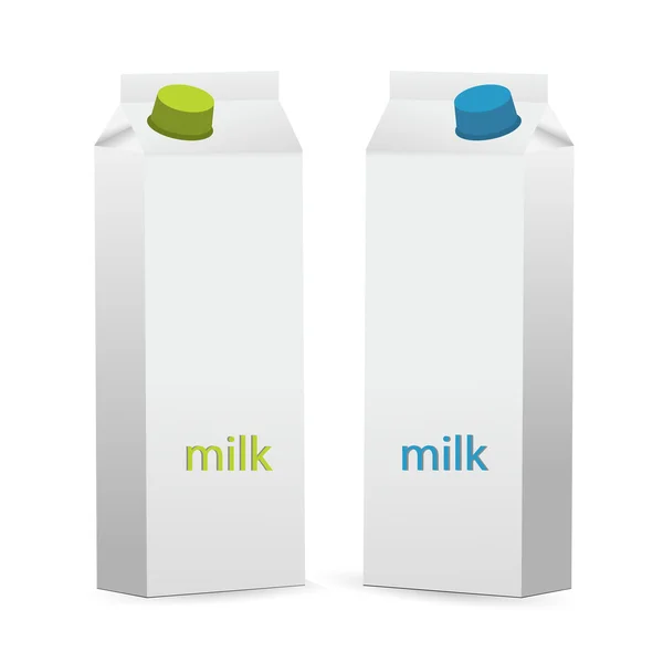 Mléko pakety — Stock fotografie