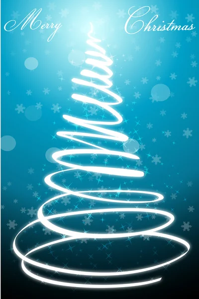 Αφηρημένη καλά Χριστουγεννιάτικη κάρτα με Χριστούγεννα δέντρο — Φωτογραφία Αρχείου