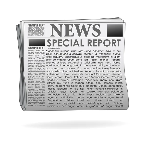 Special report news paper — Stock Photo, Image