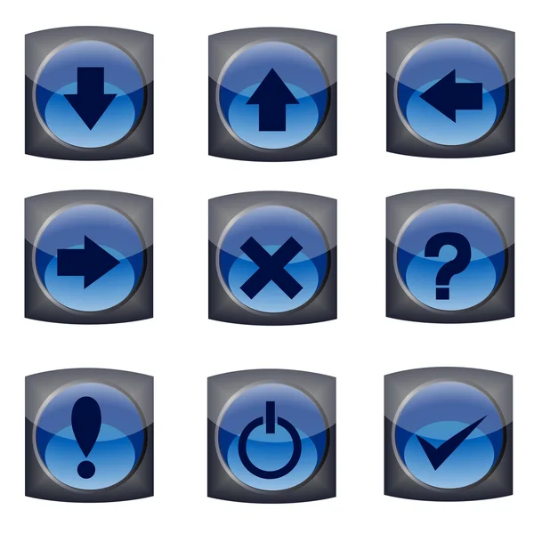 Diferentes conjuntos de botões — Fotografia de Stock