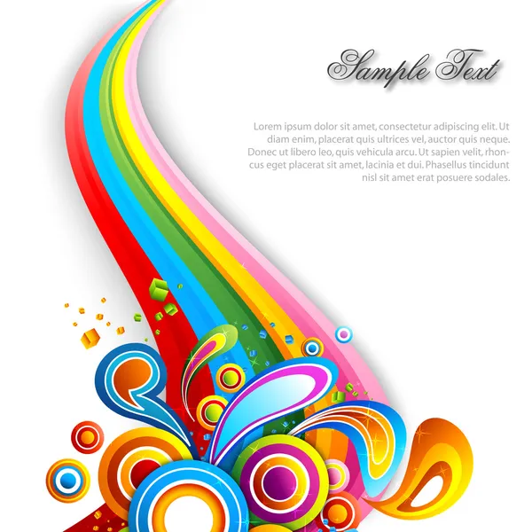 Abstracte achtergrond met kleurrijke wervelingen — Stockfoto
