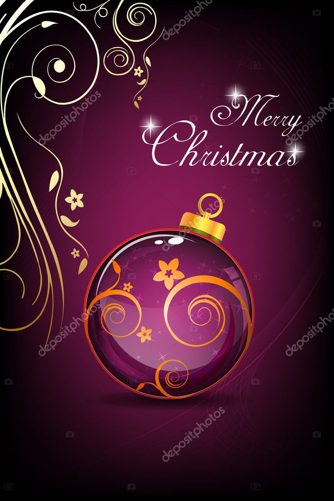 Classic merry christmas card — Stock Photo © 4432353