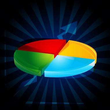 abstract pie chart clipart