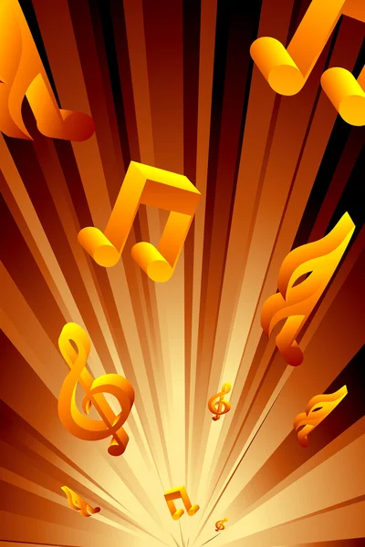 Abstract musical background — Stock Vector