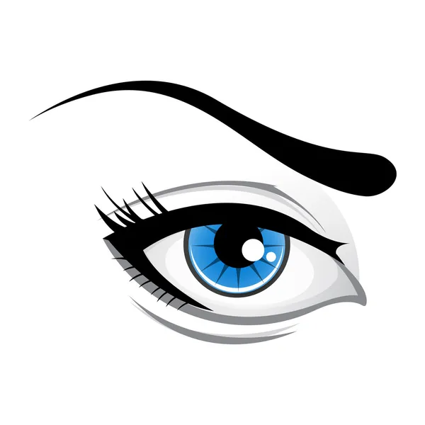 Дама глаз — стоковый вектор