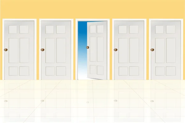 Különböző ajtók — Stock Vector