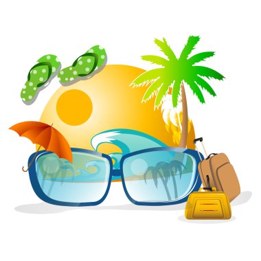 Summer card clipart