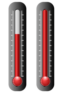 Thermometer icons clipart