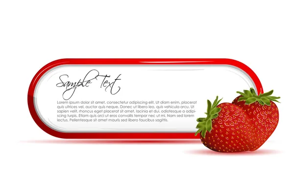 Strawberry card — Stock Photo, Image