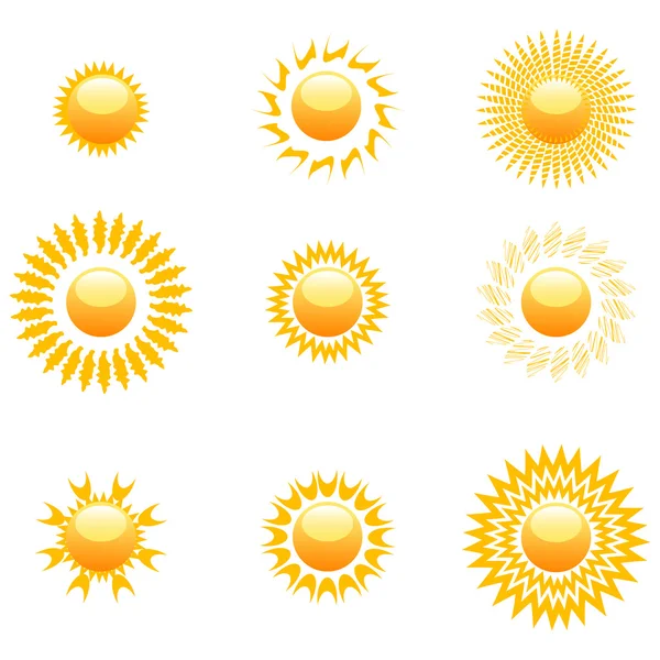 Güneş şekilleri — Stok fotoğraf