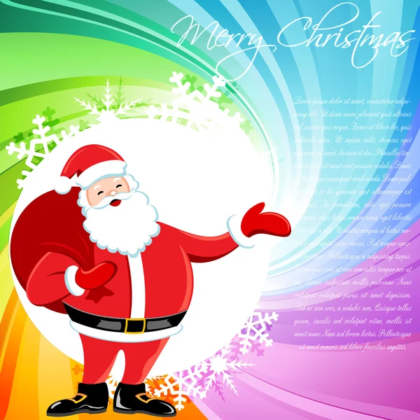 Многоцветная рождественская открытка — стоковое фото