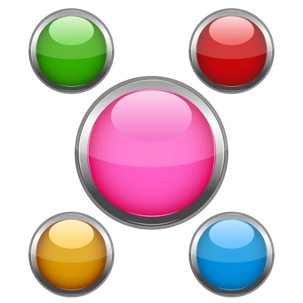 Разноцветные кнопки — стоковое фото