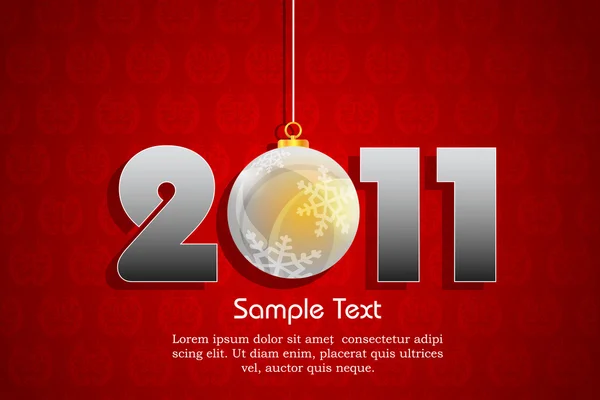 2011 novoroční přání — Stock fotografie