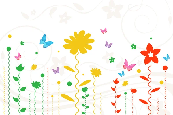 Cartão floral simples — Fotografia de Stock