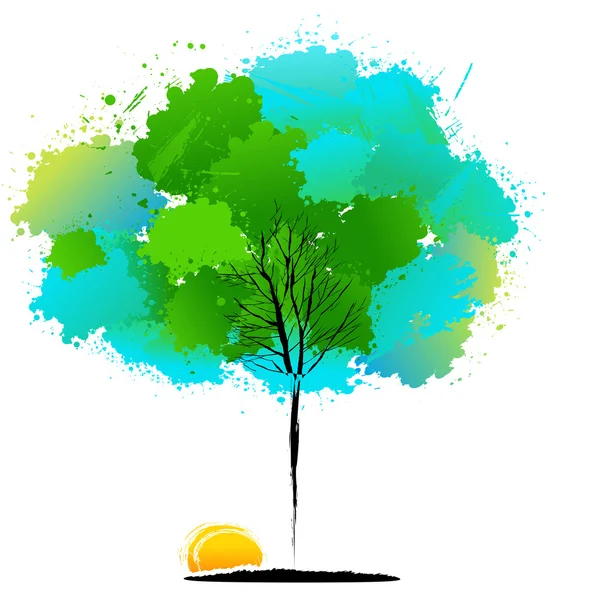 Renkli doğal ağaç — Stok fotoğraf