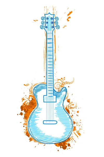 Ícone de guitarra — Fotografia de Stock