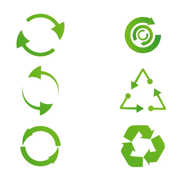 Reciclar iconos — Foto de Stock