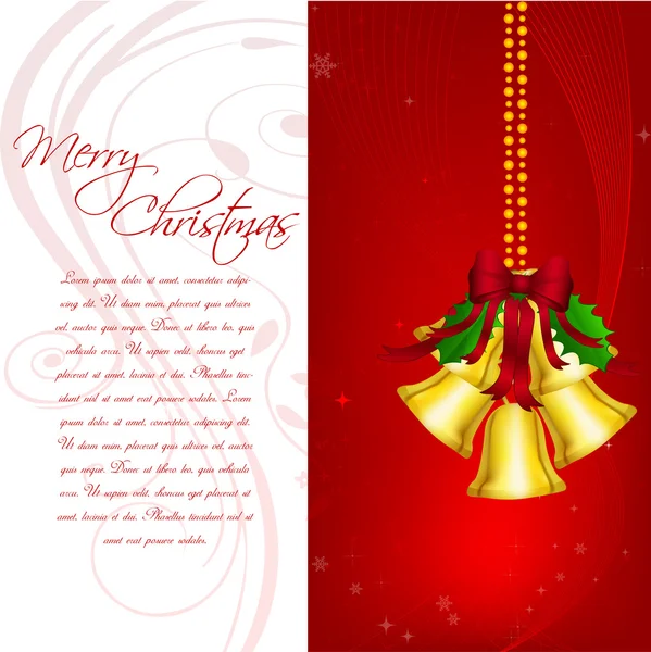 쾌활 한 메리 크리스마스 카드 — 스톡 사진