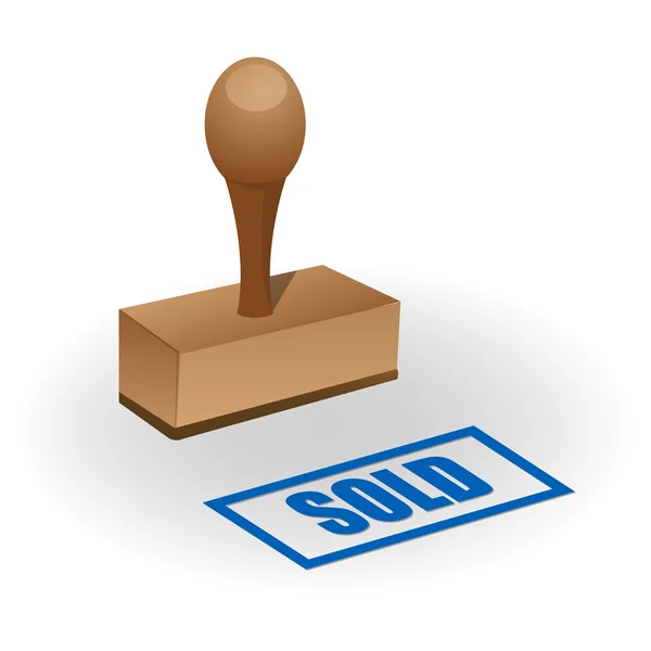 Sold seal — Stock Photo, Image