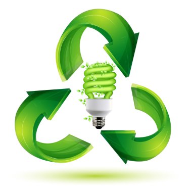 Recycle cfl clipart