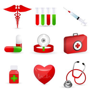 Medical icons clipart