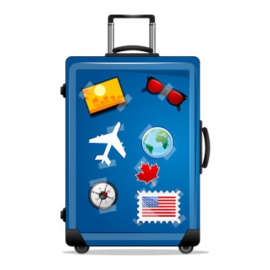 Tourist bag clipart