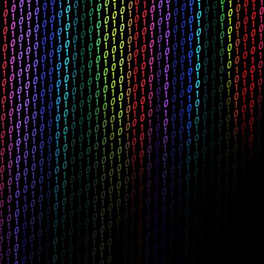 Colorful binary background clipart