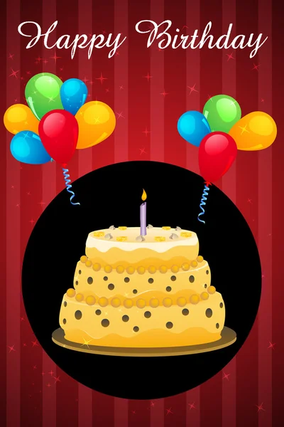 Absztrakt születésnapi üdvözlőlapot — Stock Fotó