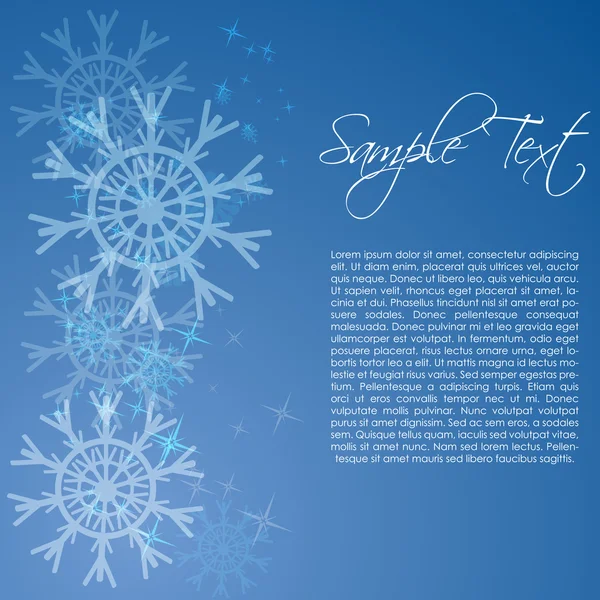 Cartão de Natal nevado — Fotografia de Stock