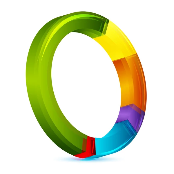 Kleurrijke cirkeldiagram — Stockfoto