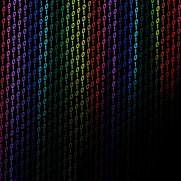 Färgglada binära bakgrund — Stockfoto
