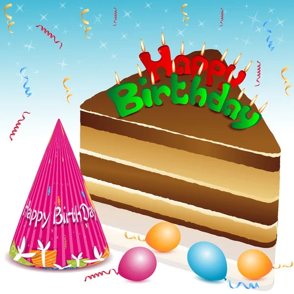 Colorful birthday card — Stock Photo, Image