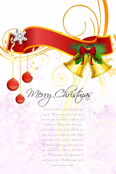 아름 다운 크리스마스 카드 — 스톡 사진