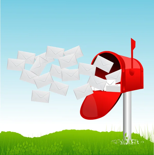 Skrzynki pocztowej z liter — Zdjęcie stockowe