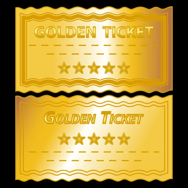 Golden tickets — Stock Photo, Image