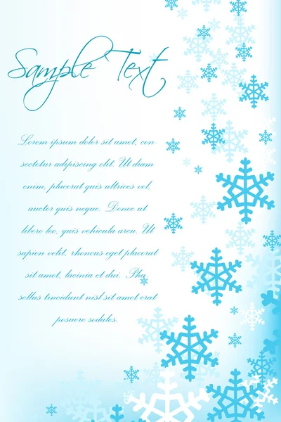 Carte de Noël avec flocon de neige — Photo