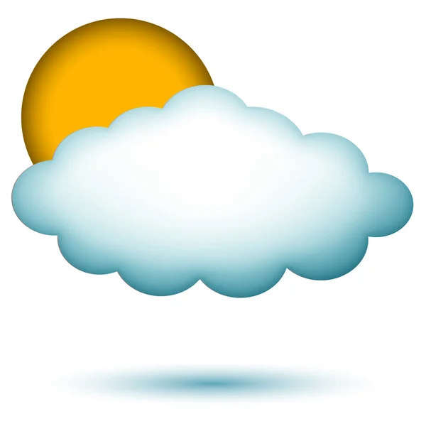 Cloud with sun — Stock Photo, Image