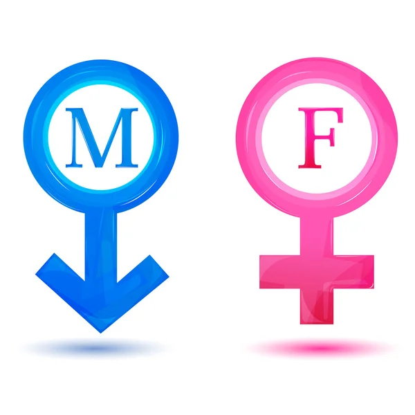 Male and female icons — Stock Photo, Image