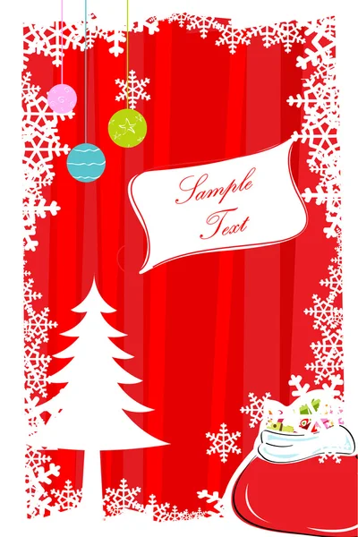 Abstrakt merry christmas card — Stockfoto
