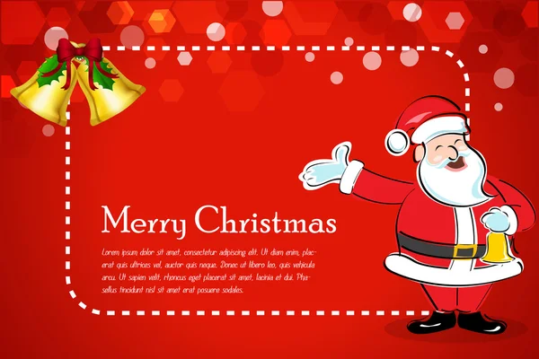 Abstract christmas card with santa — Stock Photo, Image