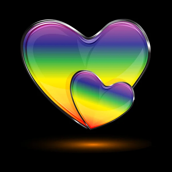 Kleurrijke harten — Stockfoto