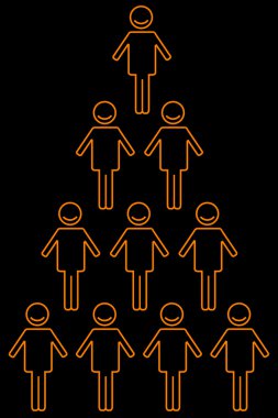 Human pyramid clipart