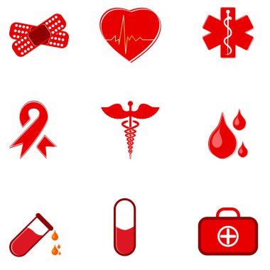 Medical icons clipart