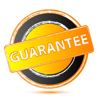 illustration of guarantee seal on white background clipart