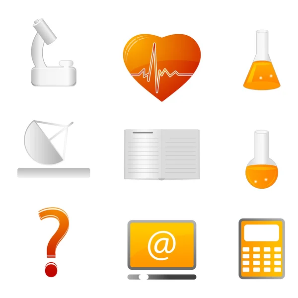 Science icons — Stock Photo, Image