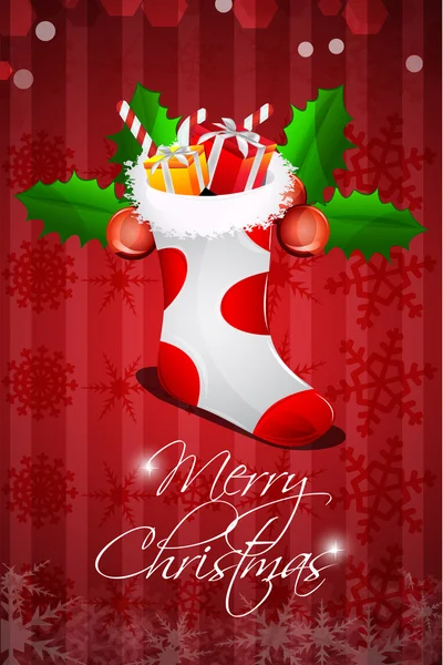 Illustrazione Cartolina Astratta Buon Natale Con Regali — Foto Stock