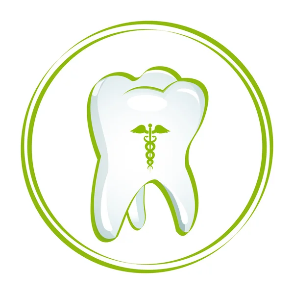 Ilustração Dentes Saudáveis Fundo Branco — Fotografia de Stock