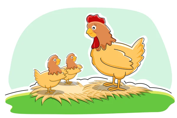 鶏と鶏 — ストック写真