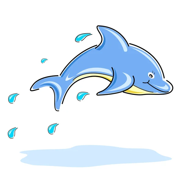 Счастливый дельфин — стоковое фото